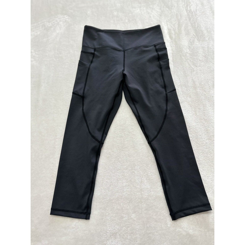 Zyia Active Womens Legging Light N Tight Black High Rise Pocket Size 6